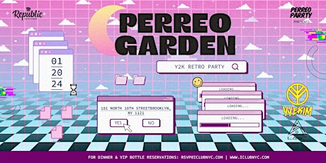 PERREO GARDEN Reggaetón Party | SAT  DEC 7TH