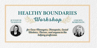 Healthy Boundaries Workshop - May 27th primary image