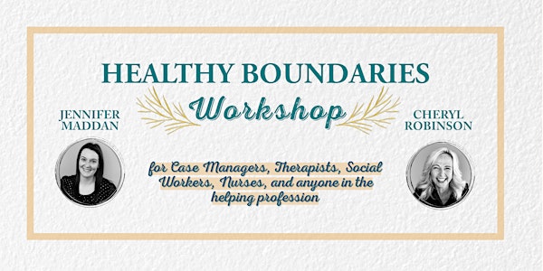 Healthy Boundaries Workshop - May 27th
