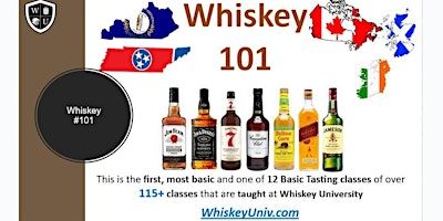 Imagen principal de Whiskey 101;  BYOB  (Course #101)