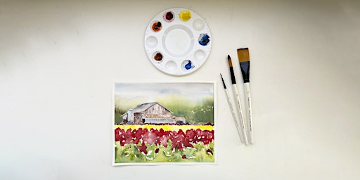 Imagem principal de Watercolors Made Easy: Tulip Barn (Wilsonville)