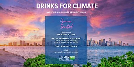 Imagem principal do evento Drinks for Climate