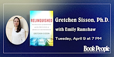 Primaire afbeelding van BookPeople Presents: Gretchen Sisson - Relinquished