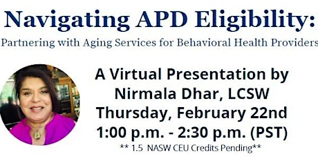 Navigating APD Eligibility for Behavioral Health Providers primary image