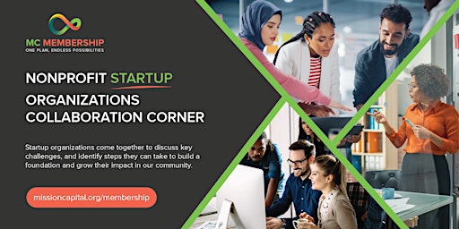 Hauptbild für Nonprofit Startup Organizations Collaboration Corner - June 2024