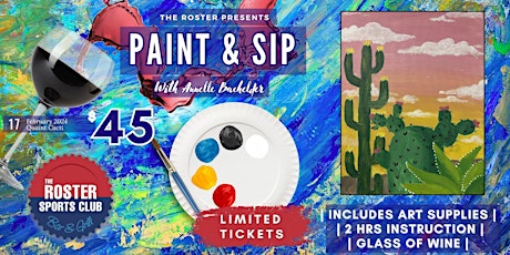 Quaint Cacti Paint and Sip with Artist Annelle Bachelder primary image