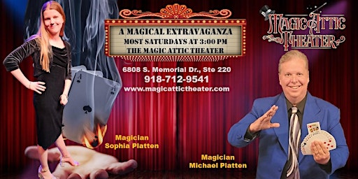 The Magic Attic Theater presents Magicians Michael   & Sophia Platten  primärbild