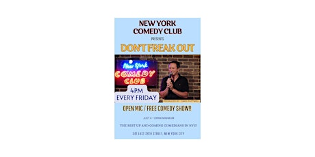 Don't Freak Out - A Free Comedy Show