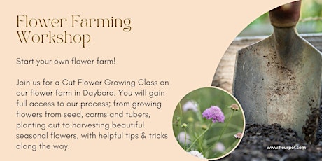 Beginners Flower Farm Class primary image