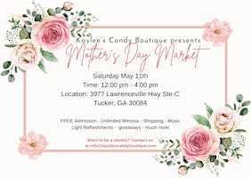 Mother's Day Market - Shopping Event - FREE ADMISSION primary image