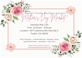 Hauptbild für Mother's Day Market - Shopping Event - FREE ADMISSION