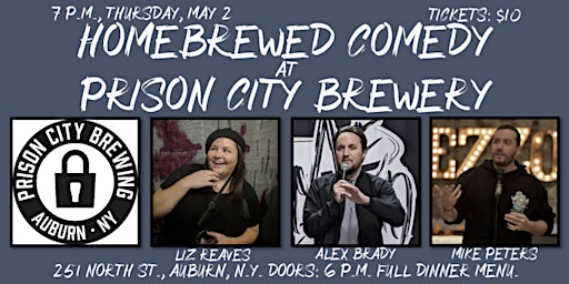 Hauptbild für Homebrewed Comedy at Prison City Brewery