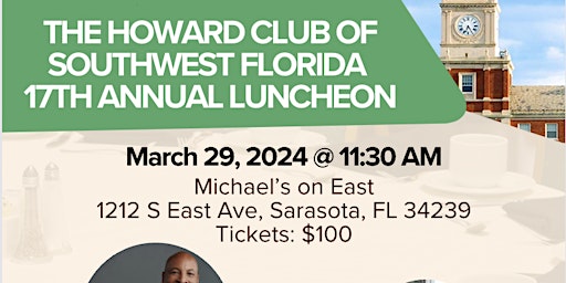 Primaire afbeelding van The Howard Club of Southwest Florida  - 17th Annual Luncheon