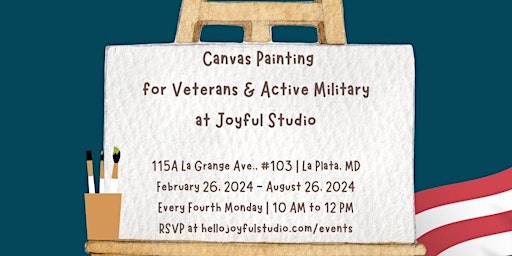 Primaire afbeelding van Military Monday: Art & Canvas Painting