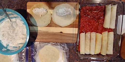 Primaire afbeelding van COOK LIKE A DAME - MOTHER'S DAY MANICOTTI FROM SCRATCH & WINE PAIRING