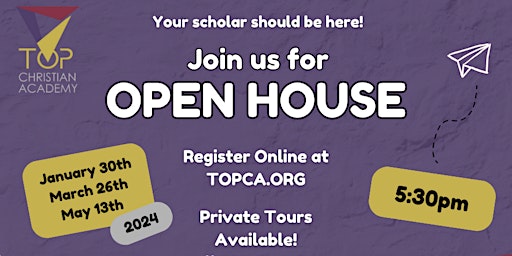 Image principale de Tabernacle of Praise Christian Academy Open House 2024