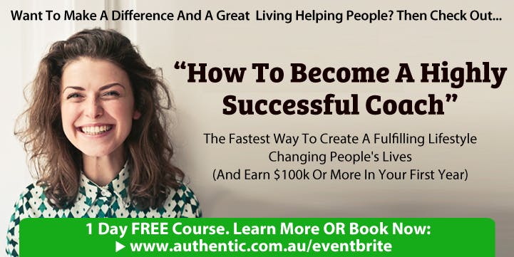 How To Become A Highly Successful Coach (Free 1-Day Course In Perth)