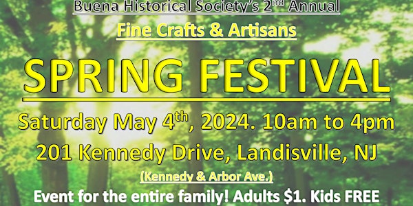 2024 - 2nd Annual Buena Fine Crafts & Artisans Spring Festival