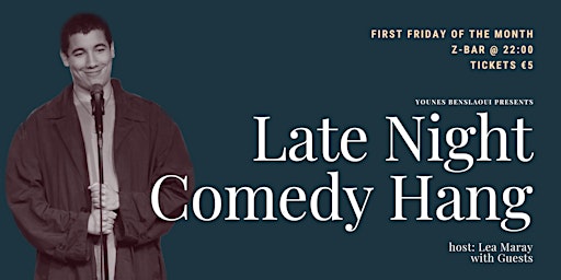 Primaire afbeelding van COMEDY IN ENGLISH! Late Night Comedy Hang