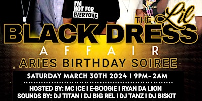 The Lil Black Dress Affair "Aries Birthday Soiree" primary image