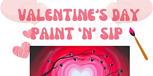 Valentine's Day Partner Paint 'n' Sip at Roses by the Stairs! primary image