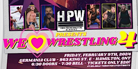 Primaire afbeelding van HPW - We Heart Wrestling 4!