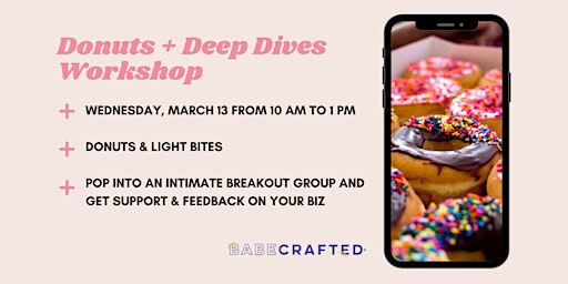 Donuts + Deep Dives Workshop primary image