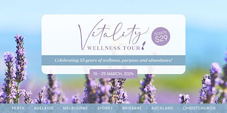 Vitality Wellness Tour - AUCKLAND primary image