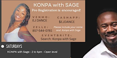 Konpa with SAGE - Sat 2pm-4pm primary image