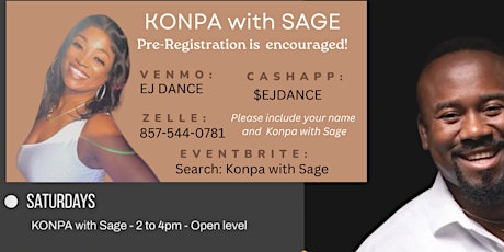 Konpa with SAGE - Sat 2pm-4pm