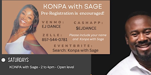 Konpa with SAGE - Sat 2pm-4pm primary image