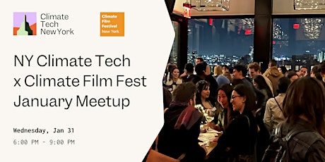Primaire afbeelding van NY Climate Tech X Climate Film Festival January Meetup