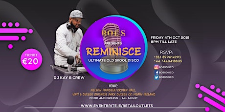 Reminisce- Ultimate Old Skool Disco- Taking you down memory lane. primary image
