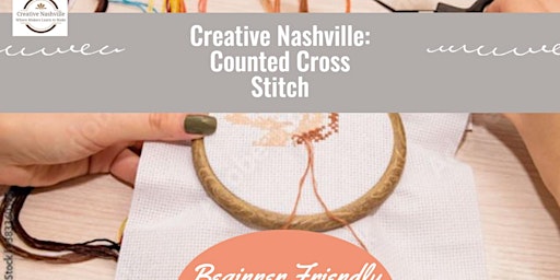 Imagem principal do evento Beginner's Introduction to Counted Cross Stitch