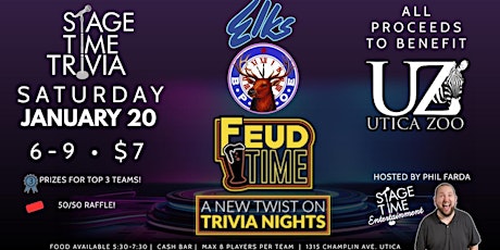 Family Feud Time Fundraiser for Utica Zoo primary image