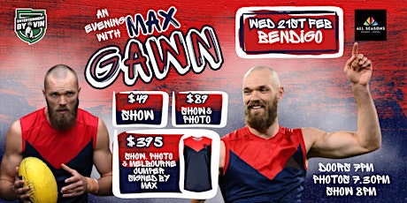 An Evening with Max Gawn LIVE at All Seasons Resort, Bendigo! primary image