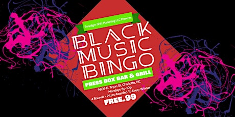 Black Music Bingo at Press Box Bar & Grill primary image