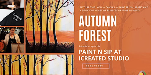 Imagem principal de Paint n Sip Class - Autumn Forest