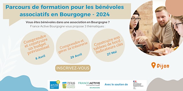 Formations pour les bénévoles associatifs en Bourgogne - 2024