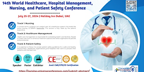 14 World Healthcare Hospital Management Nursing & Patient Safety Conference