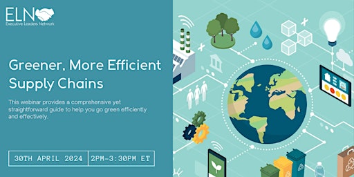 Imagen principal de Webinar: Greener, More Efficient Supply Chains