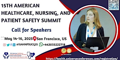 Imagen principal de 15th American Healthcare,Hospital Management,Nursing, Patient Safety summit