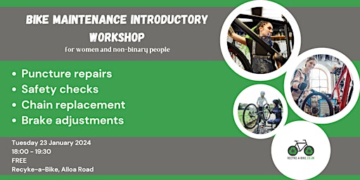 Bike Maintenance Workshop for Women and Non-binary people primary image