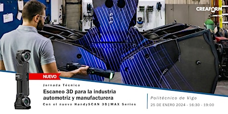 Immagine principale di Jornada Técnica: Escaneo 3D para la industria automotriz y manufacturera 