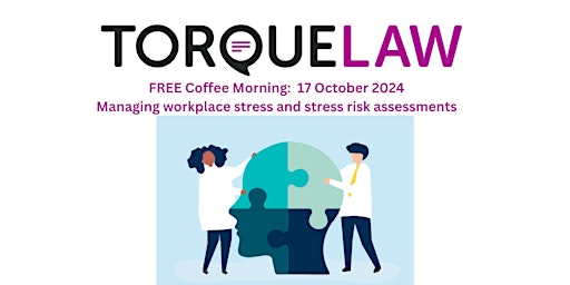 FREE Coffee Morning: Managing workplace stress and stress risk assessments  primärbild