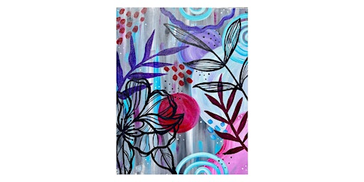 Primaire afbeelding van Kings Table - Abstract Floral - Paint Party