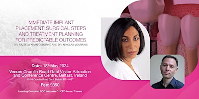 Imagem principal do evento Immediate Implant Placement with Dr. Fazeela Osborne and Nikolas Vourakis