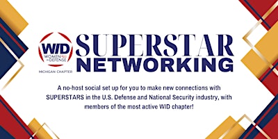 Primaire afbeelding van WID-MI Superstar Networking | MAY 2024