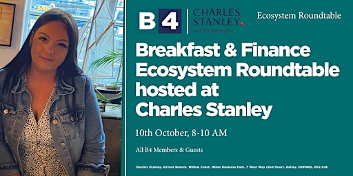 Imagem principal do evento Finance Ecosystem Roundtable hosted by Charles Stanley