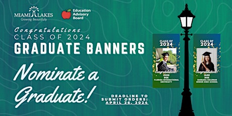 Class of 2024 High School & College Graduation Banners primary image